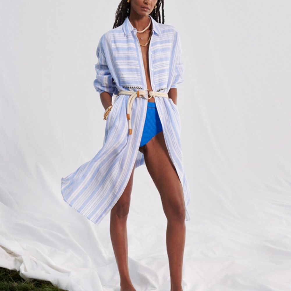 H&M lemlem Blue Linen Dress XS - SOLD OUT ONLINE